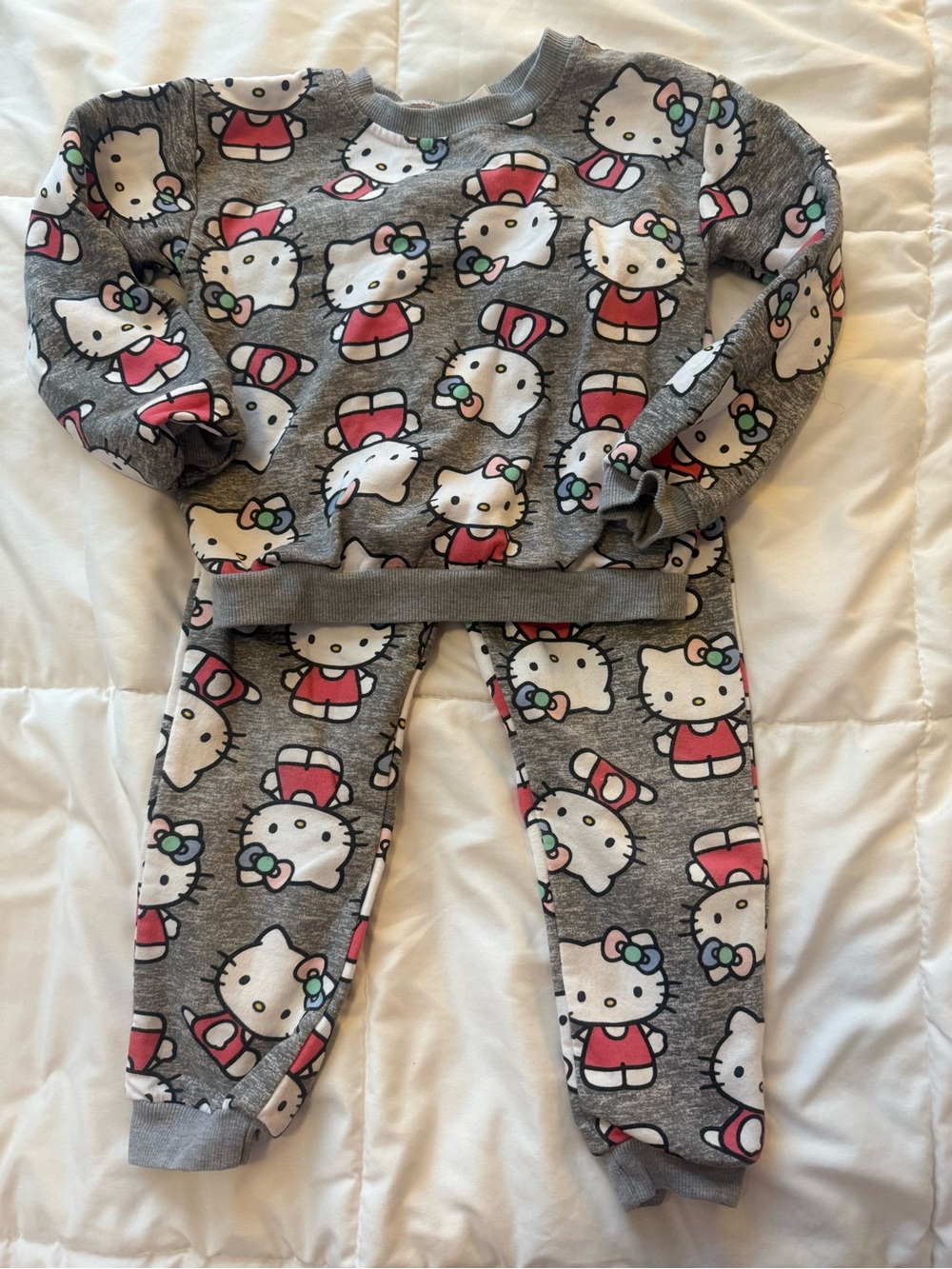 Kids Hello Kitty Print Matching Set Size 4T